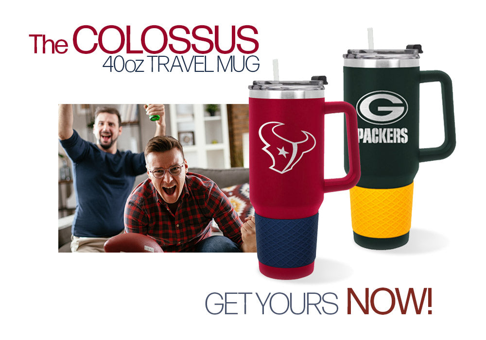 Great American Products NCAA NFL San Francisco 49ers 40oz Colossus Travel Mug, 40 oz