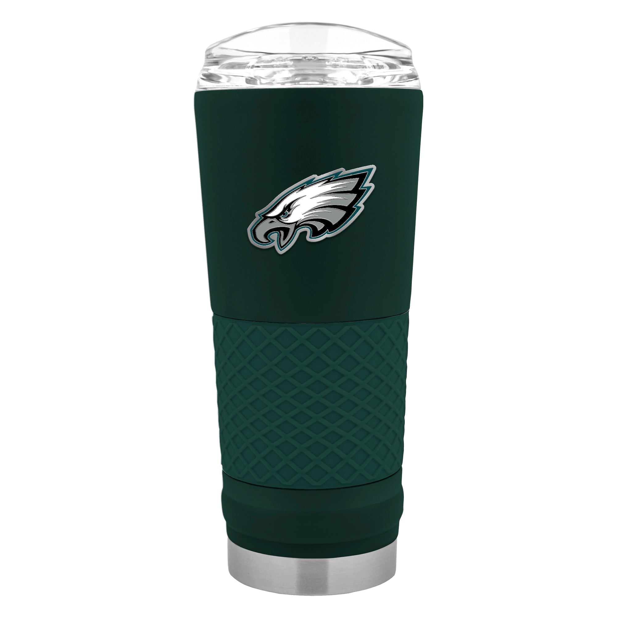 NFL Philadelphia Eagles Stainless Steel Silicone Grip 24 oz. Draft Tumbler with Lid - Silver - Single