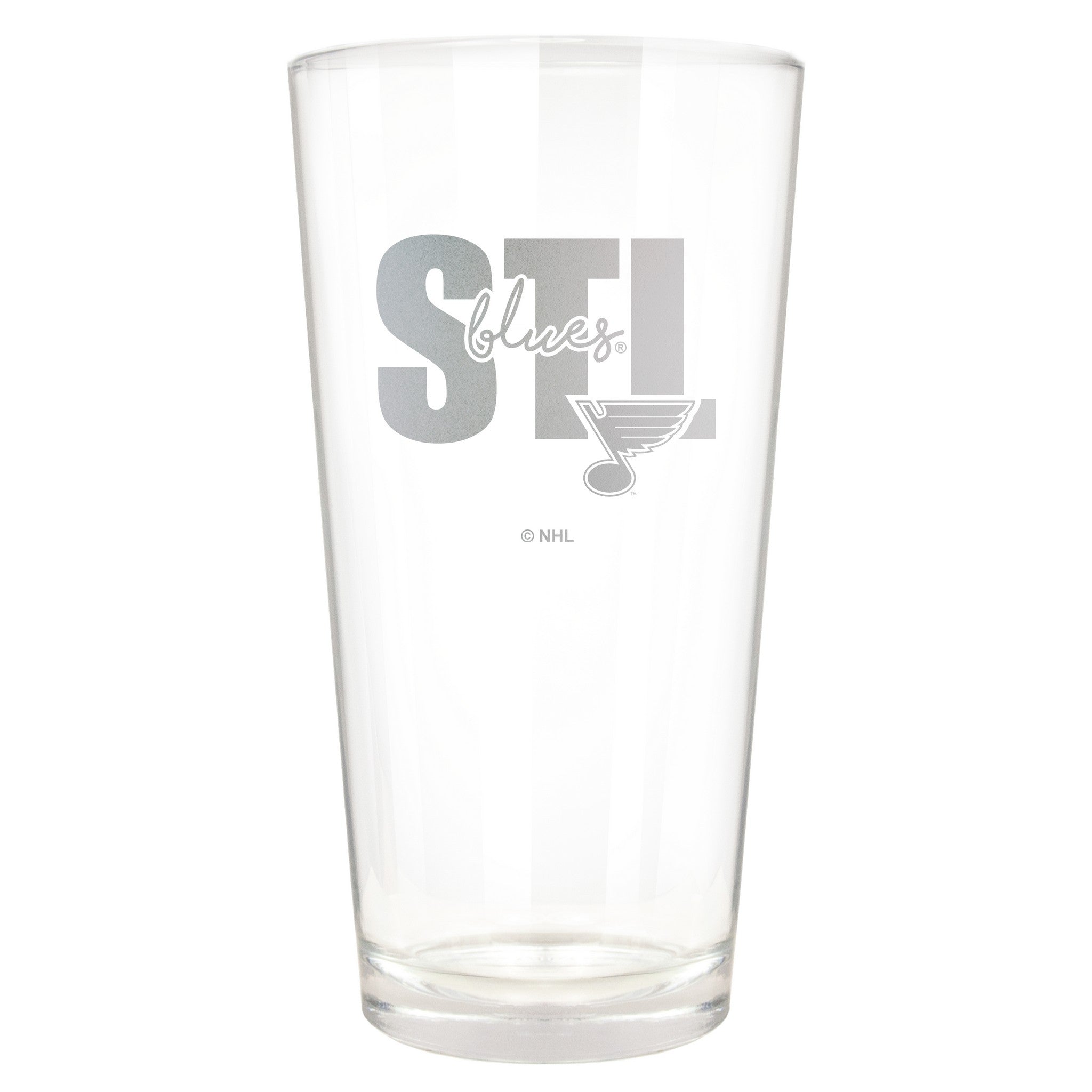 St. Louis Blues Inspired Etched Pint Glass NHL Blues 