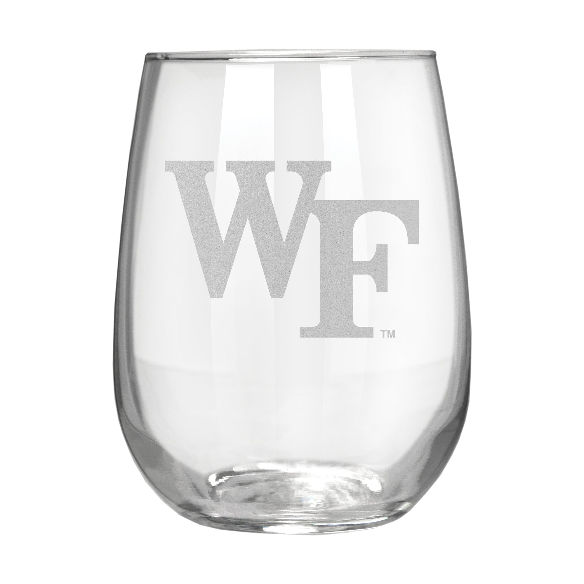 ETCHED STEMLESS WINE GLASS - Su Casa