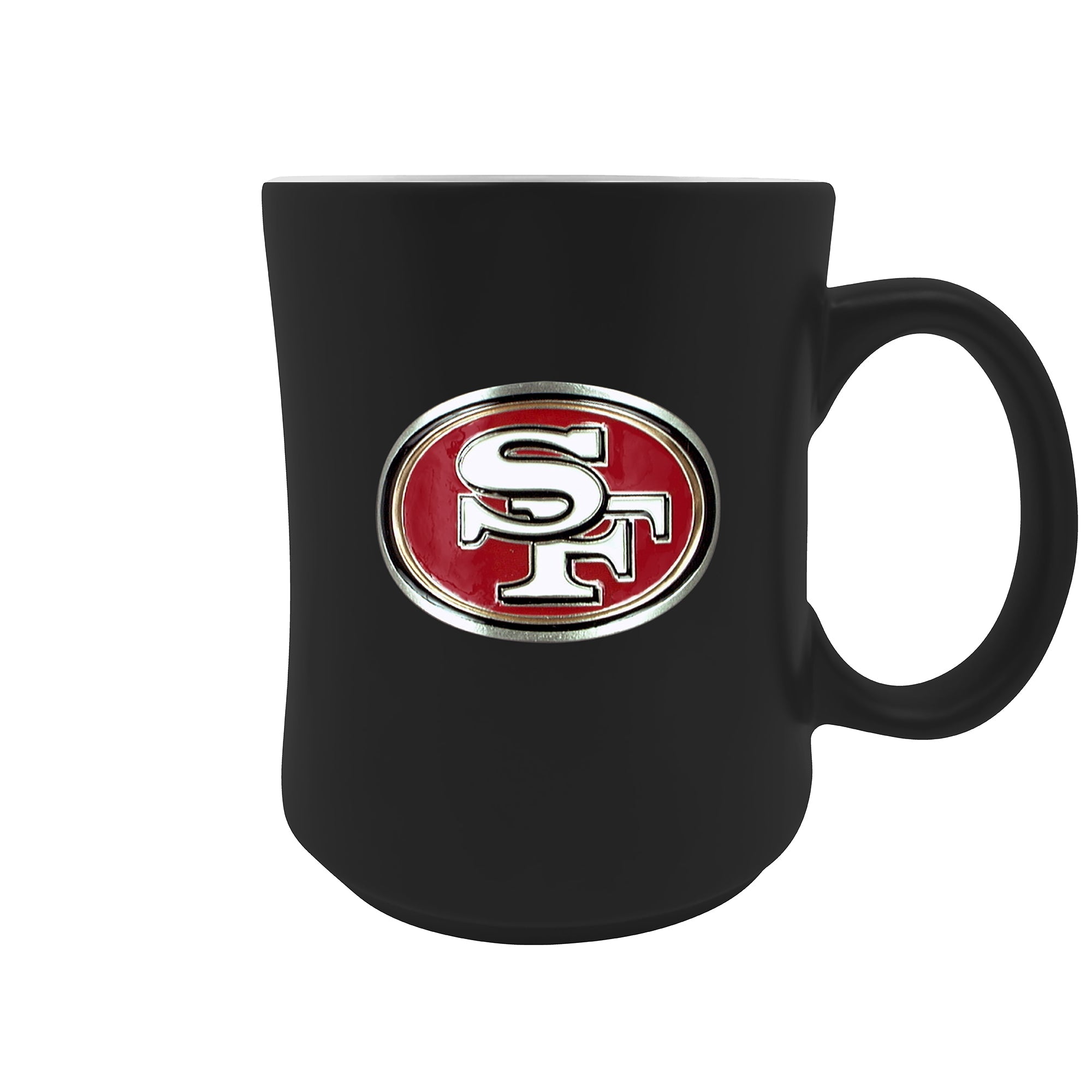 GREAT AMERICAN San Francisco 49ers 15-fl oz Ceramic Black/Red Mug